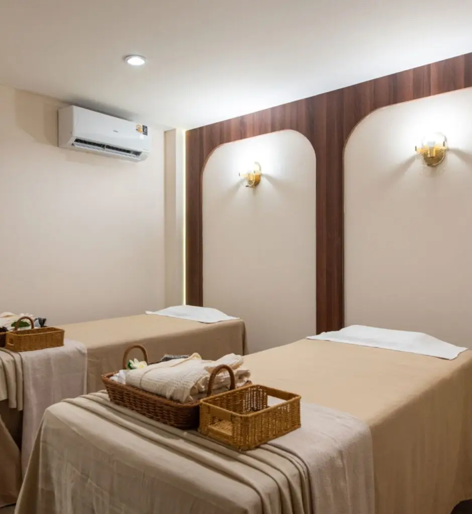 Private massage treatment room at Chandee Head Spa Silom Bangkok