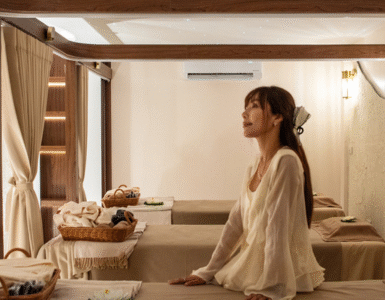 Header Blog - Customer in Sleep Salon Room