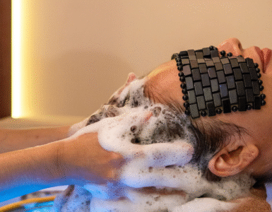 Hair Wash during Head Spa in Silom and Sukhimvit using organic Yves Rocher shampoo