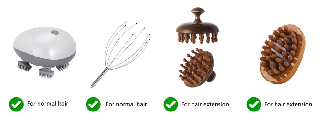 4 types of scalp massagers