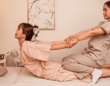 Thai massage of Chandee Head Spa and Massage at Silom